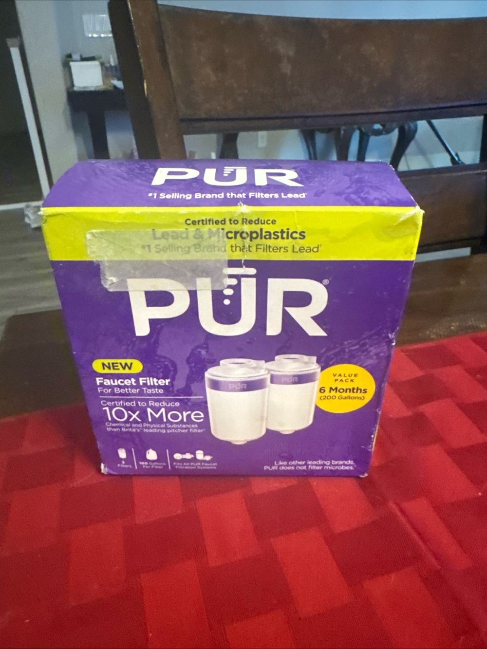 PUR Faucet Water Filter Replacement - White with Purple Accent